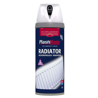 Radiator Spray Paint Enamel White Gloss