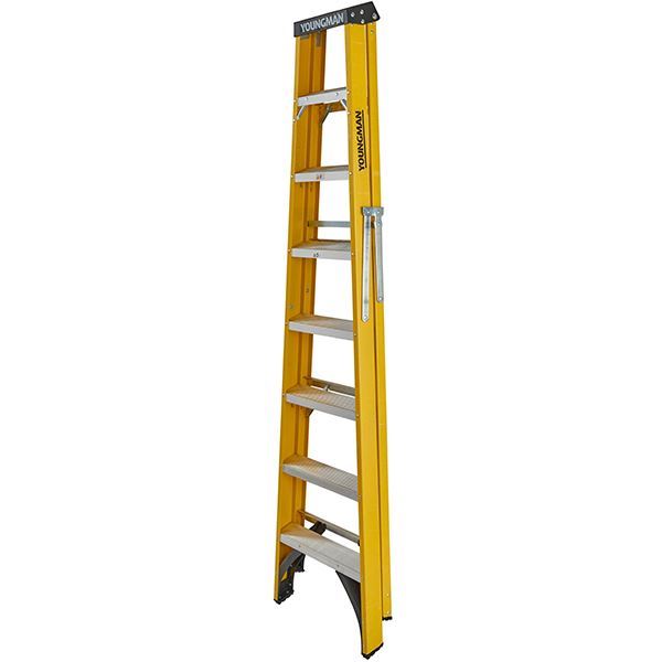 Youngman S400 Fibreglass Step Ladder 8 Tread | Building Supplies ...