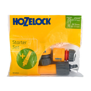 Hozelock 4 Piece Nozzle & Fittings Starter Set Murdock Builders Merchants