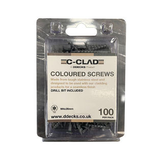 Graphite Coloured Screws (Pack of 100) Murdock Builders Merchants
