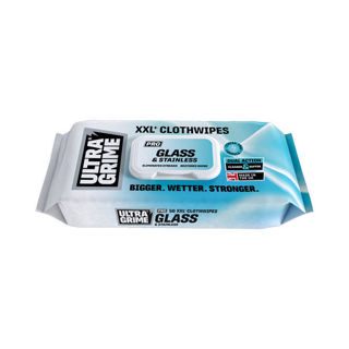 Ultragrime Pro XXL Glass & Stainless Wipes (50) Murdock Builders Merchants