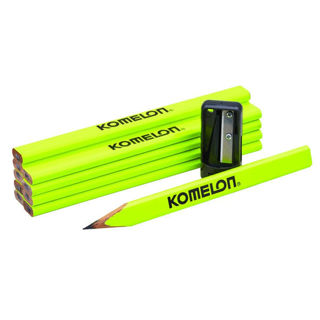 Komelon Carpenters Pencils and Sharpener Set Murdock Builders Merchants